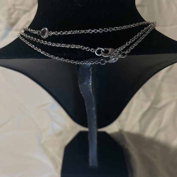 NWOT Authentic Origami Owl 48" Silver Crystal Station Chain Necklace | C$15 - Picture 5 of 5